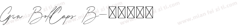 Gia BoldCaps B字体转换